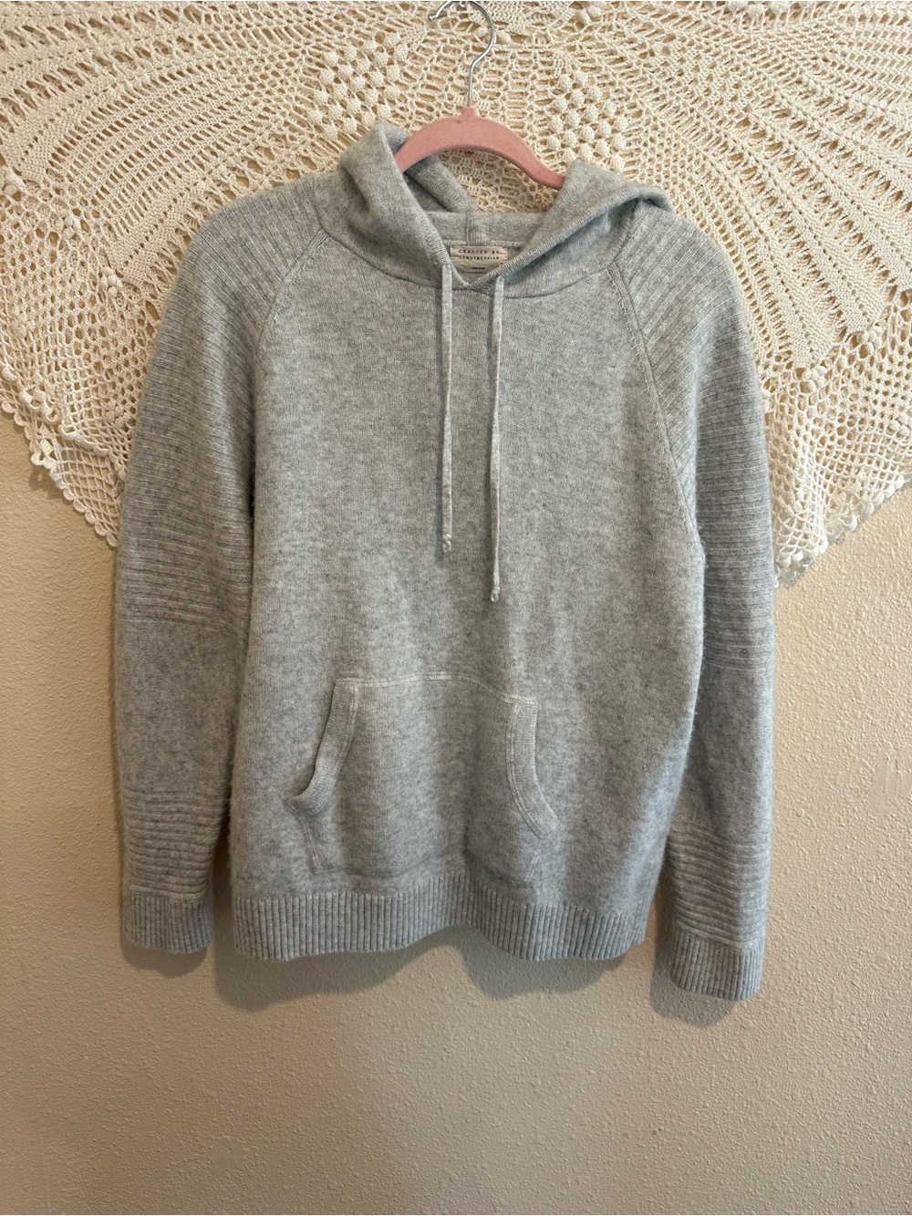 Candy & Caviar Gray Wool Hoodie
